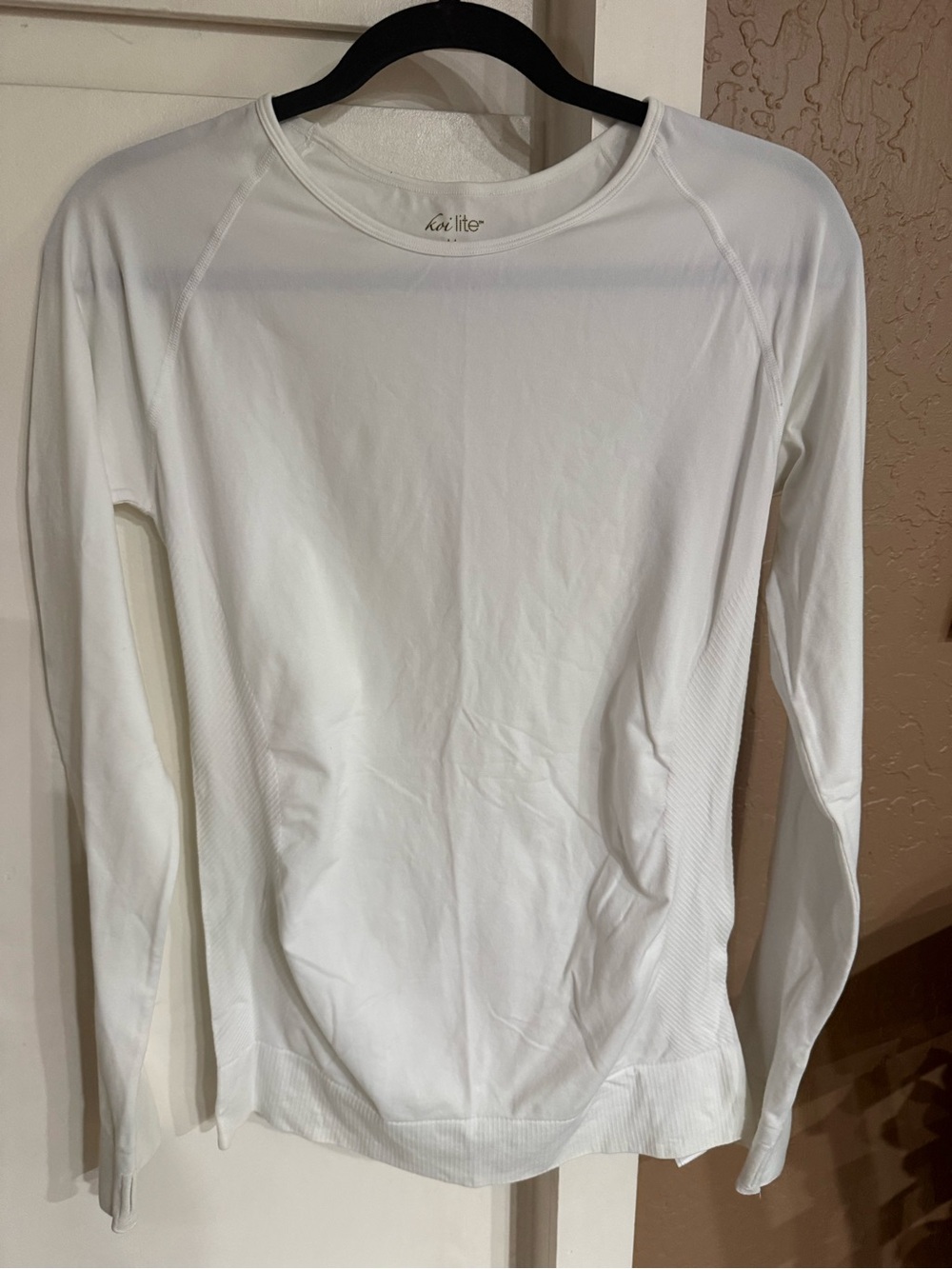 Koi Lite White Long-Sleeve under scrub